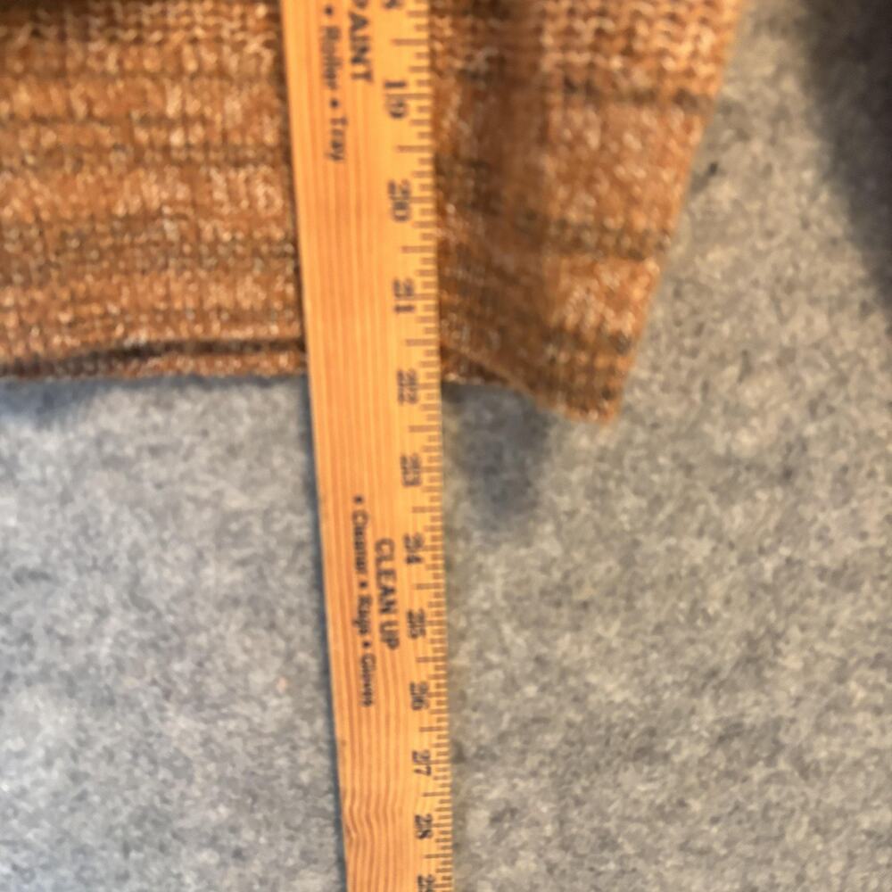 Madewell Sweater Womens Small Brown Wool Alpaca Blend Puff Shoulder Crewneck - Picture 9 of 10